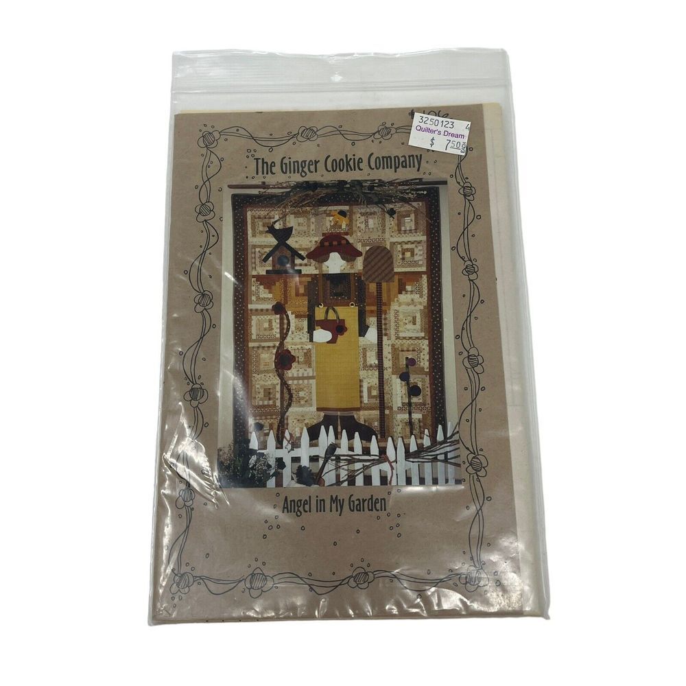 The Ginger Cookie Company Angel in My Garden Quilt Pattern 40"x54"  Instructions